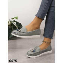 Mokasyny damskie 1026-6877-GS75 (12par∕36-41) zielony