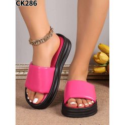Klapki damskie 1026-6880-CK286 (12par∕36-41) fuksja