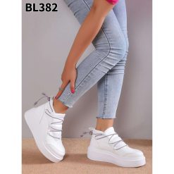 Buty Sportowe Rzepy damskie 1026-6884-BL382 (12par∕36-41) biały