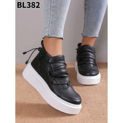 Buty Sportowe Rzepy damskie 1026-6885-BL382 (12par∕36-41) czarny