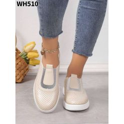 Buty Sportowe Wsuwane damskie 1026-6898-WH510 (12par∕36-41) beżowy