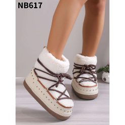 Buty Śniegowe damskie 1026-6918-NB617 (10par∕36-41) beżowy