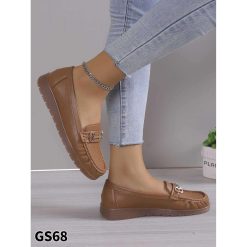 Mokasyny damskie 1026-6942-GS68 (12par∕36-41) kamelowy