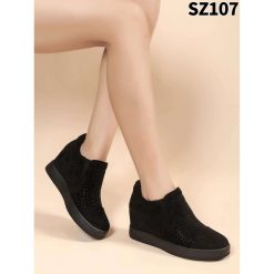 Botki na Koturnie damskie 1026-6947-SZ107 (12par∕36-41) czarny