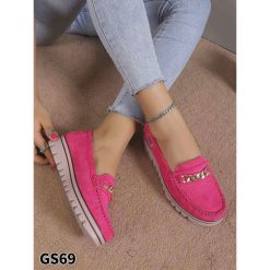 Mokasyny damskie 1026-6955-GS69 (12par∕36-41) fuksja