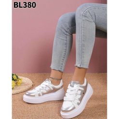 Buty Sportowe damskie 1026-6964-BL380 (12par∕36-41) srebrny