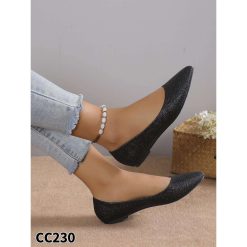 Baleriny damskie 1026-6970-CC230 (12par∕36-41) czarny