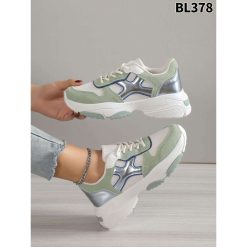 Buty Sportowe damskie 1026-6974-BL378 (12par∕36-41) zielony