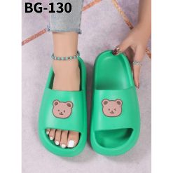 Klapki Basenowe damskie 1026-6978-BG130 (12par∕36-41) zielony