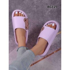 Klapki Basenowe damskie 1026-6990-BG129 (12par∕36-41) fioletowy