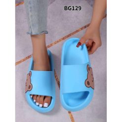 Klapki Basenowe damskie 1026-6991-BG129 (12par∕36-41) niebieski