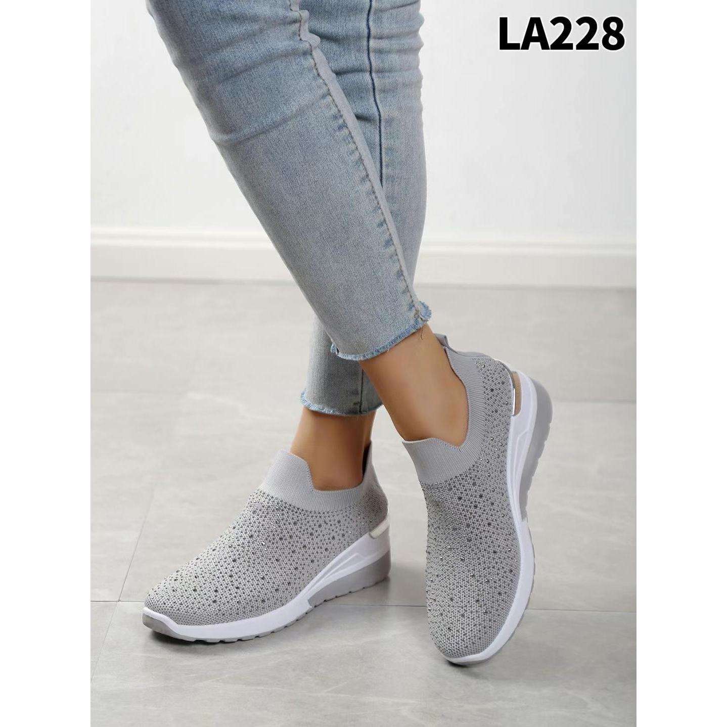 Buty Sportowe damskie 1026-7013-LA228 (12par∕36-41) szary