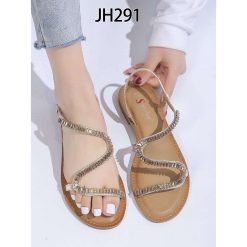 Sandały damskie 1026-7021-JH291 (12par∕36-41) srebrny