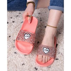 Klapki damskie Mix kolor 1026-7029-D5086 (36par∕36-41) koralowy