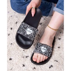 Klapki damskie Mix kolor 1026-7038-D5086 (36par∕36-41) czarny