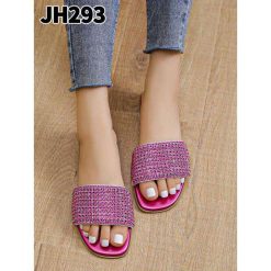 Klapki damskie 1026-7048-JH293 (12par∕36-41) fuksja