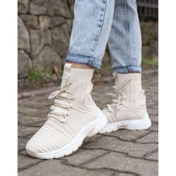 Buty Sportowe damskie 1026-7072-LA193 (12par∕36-41) beżowy