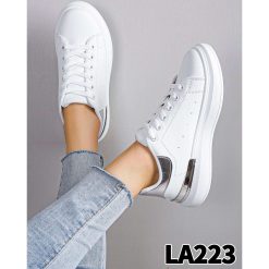 Buty Sportowe damskie 1026-7077-LA223 (12par∕36-41) srebrny