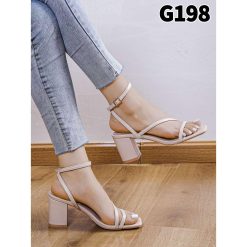 Sandały Na Słupku damskie 1026-7084-G198 (12par∕36-41) beżowy