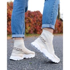 Buty Sportowe damskie 1026-7094-6357 (12par∕36-41) beżowy