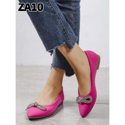 Baleriny damskie 1026-7098-ZA10 (12par∕36-41) fuksja