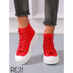 Trampki damskie 1026-7154-RE21 (12par∕36-41) czerwony