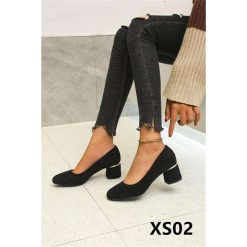 Czółenka damskie 1026-7161-XS02 (12par∕36-41) czarny